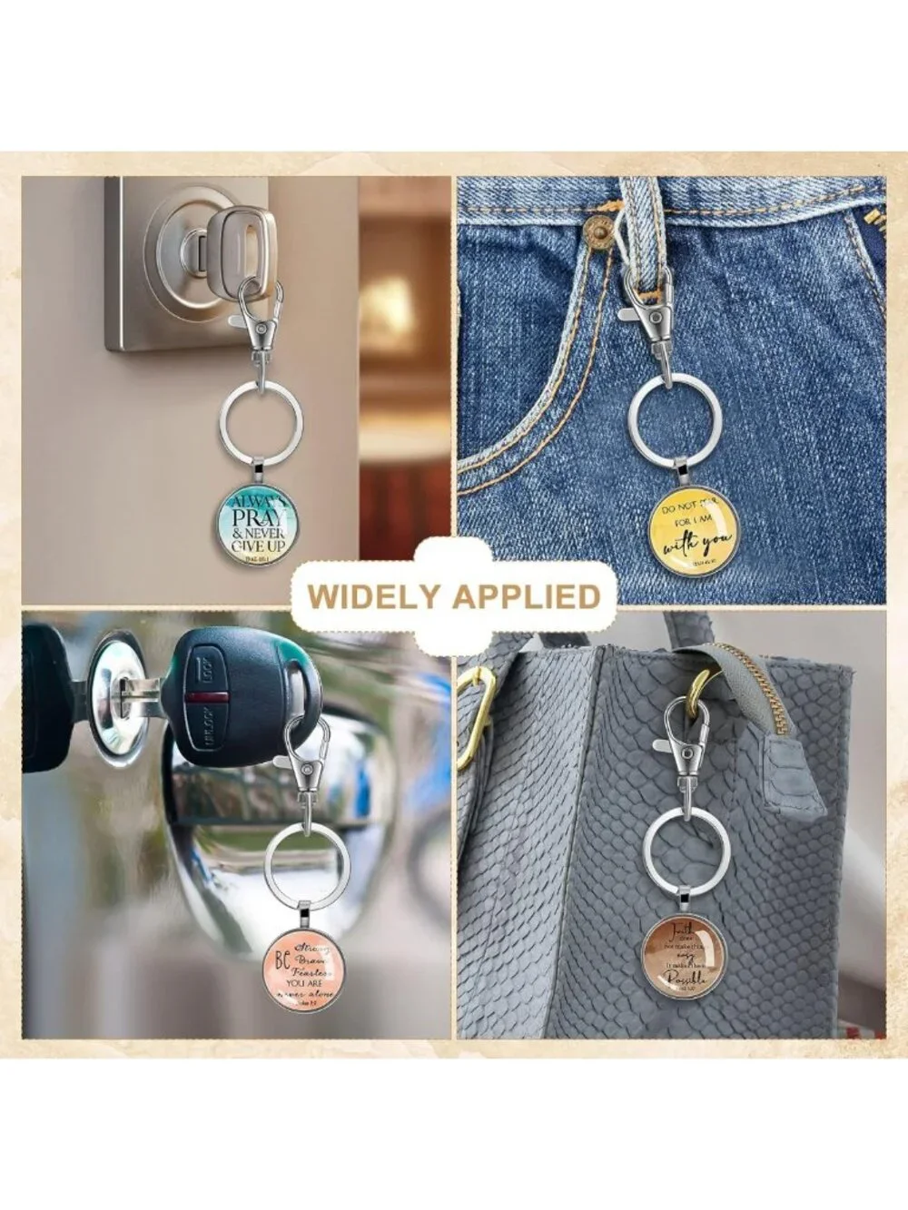 Stylish Keychain Set for Women & Men - Perfect Gift, Bulk Buy, Trendy